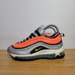 Nike Air Max 97 Youth 4.5Y Shoes Gray Orange Athletic Running FAST SHIPPING